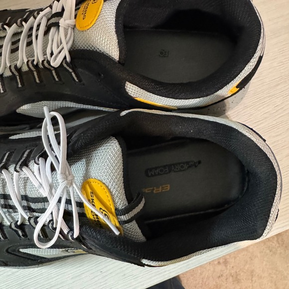 Skechers Sport Athletic Walking Sneakers Comfort Black‎ Gray Yellow Men's 14EW - Picture 12 of 16